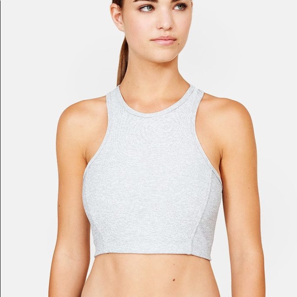 Outdoor Voices Athena Crop Top in dove XS